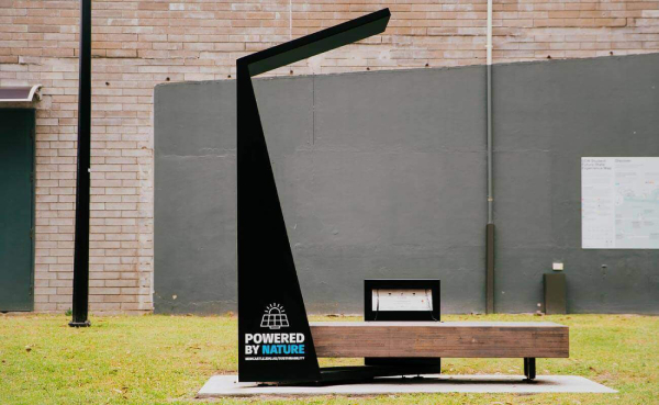 smart solar bench